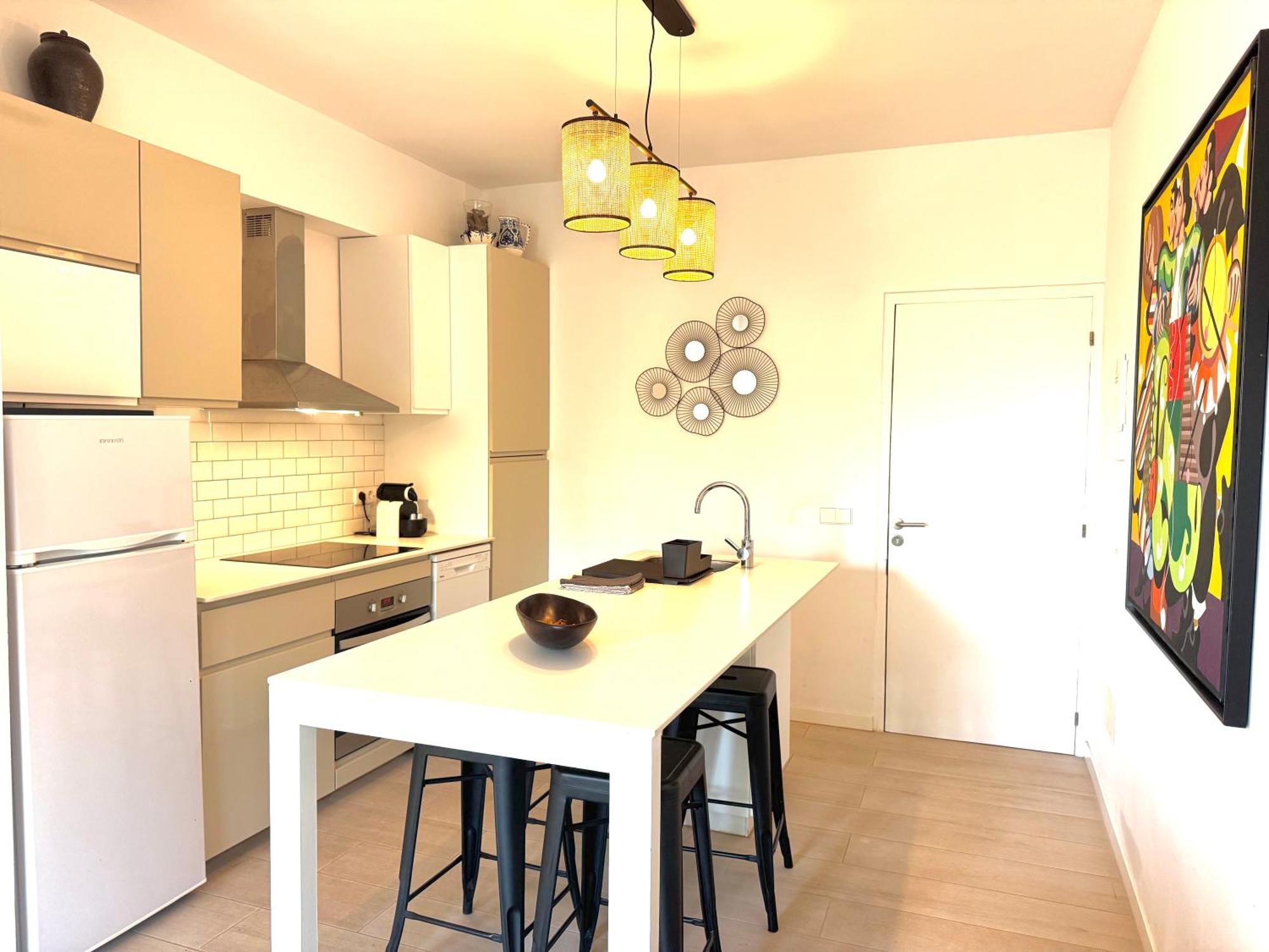 Appartement Nobe Es Pujols Proche Plage, Vue Mer 外观 照片